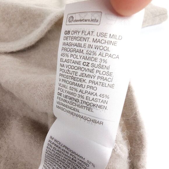 NEW & Other Stories Alpaca Knitted Sweater Oatmeal Old Money Minimal Luxury - Picture 8 of 8